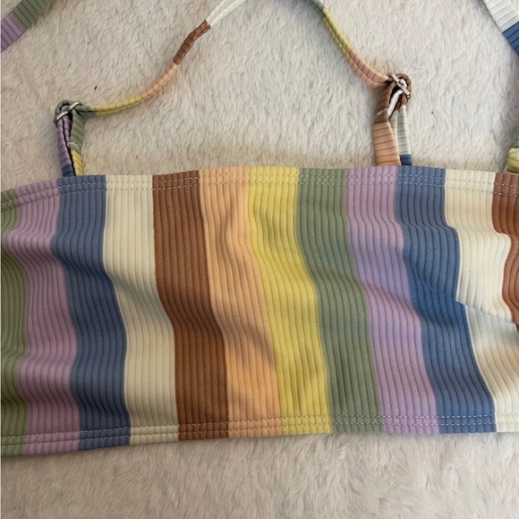 Xhilaration Multicolor Striped Kids Bikini - Picture 6 of 8